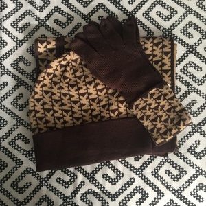Michael Kors scarf, hat, gloves